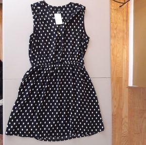 H&M Black and White Polka Dot Dress